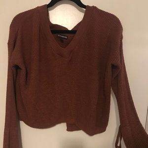 Express cropped sweater.